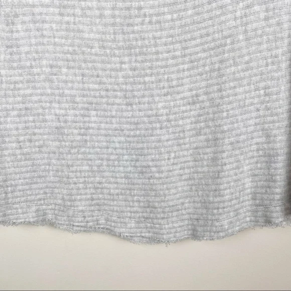 Free People Lightweight Gray Ribbed Sweater - Picture 9 of 16